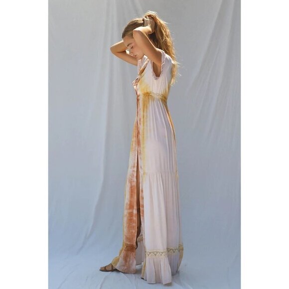 Jen's Pirate Booty Kozmic Flirty Dress in Desert Sun Astral Tie Dye XSmall New - Picture 11 of 14